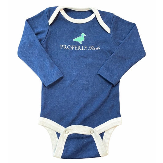 12 months properly tied Onesie