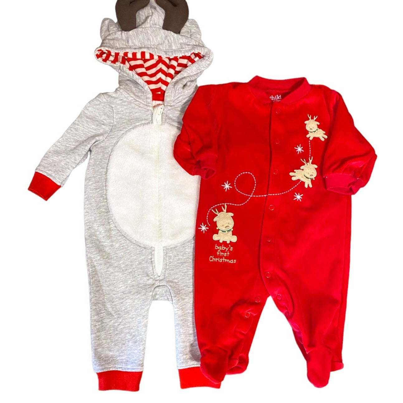 0-3 months First Christmas reindeer bundle