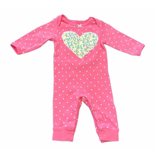 3 months heart romper