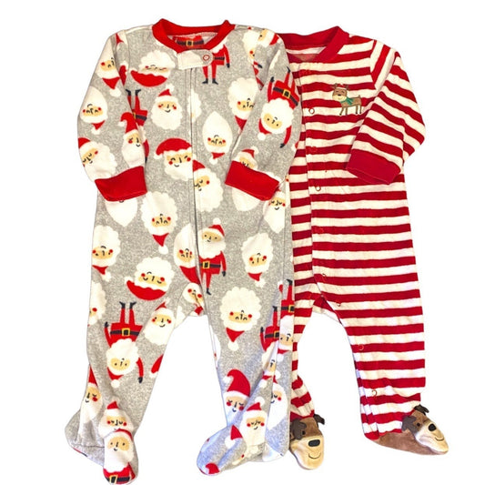 9 months Santa Christmas sleepers bundle