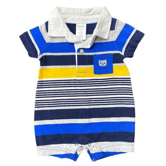 0-3 months striped Gymboree romper