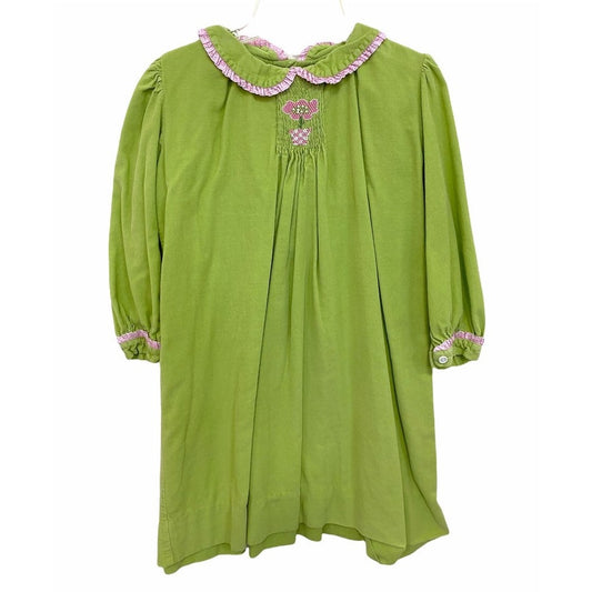 Size 5 smocked long sleeve dress