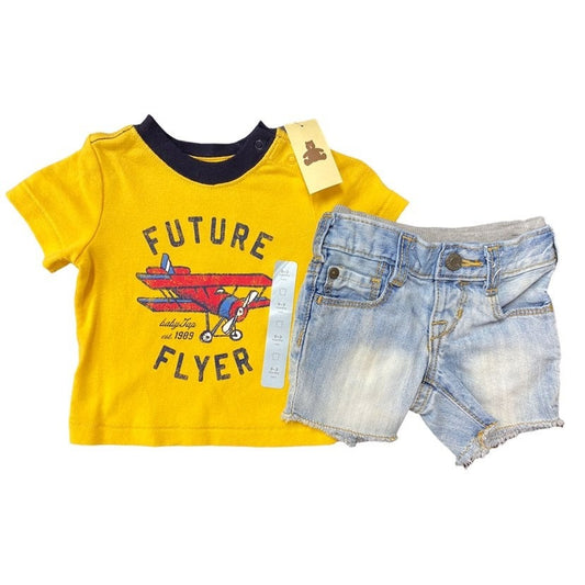 New 0-3 months baby gap airplane bundle