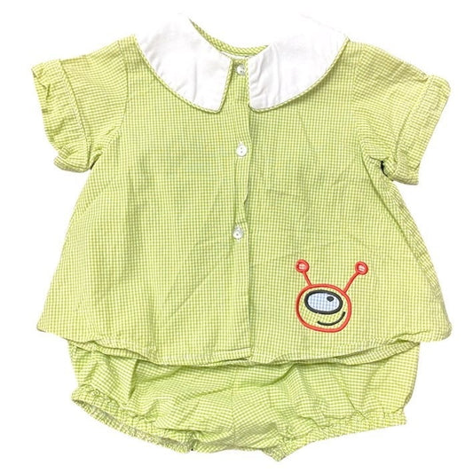 24 months gingham diaper cover set