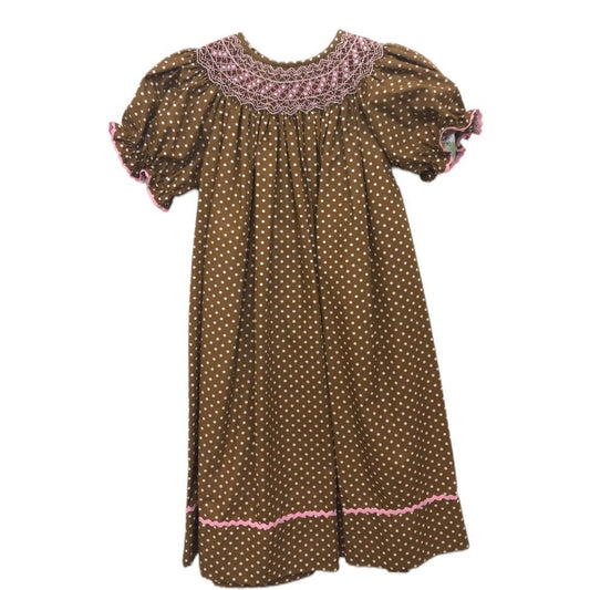 New 4t smocked bishop dress