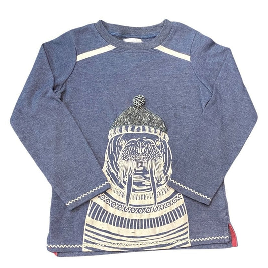 4/5 boys mudpie walrus Shirt