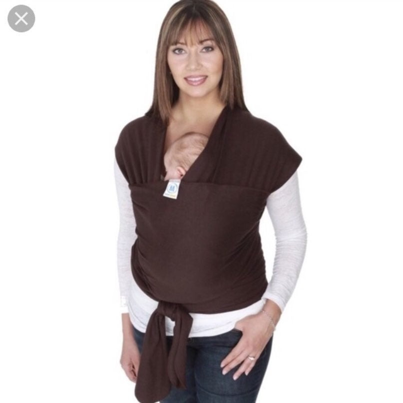 Brown moby wrap classic baby carrier