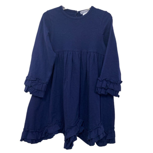 Size 5 long sleeve navy ruffle Dress