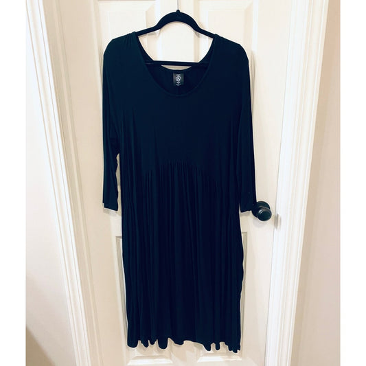 XL Agnes and Dora long sleeve black Dress