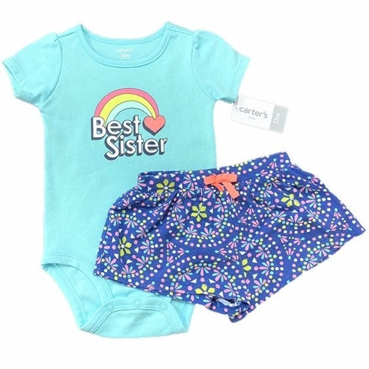 12 months New Best Sister summer outfit