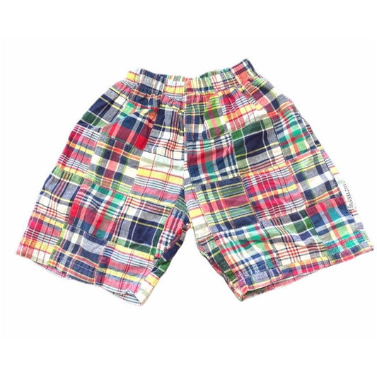 5/6 boutique boys madras shorts
