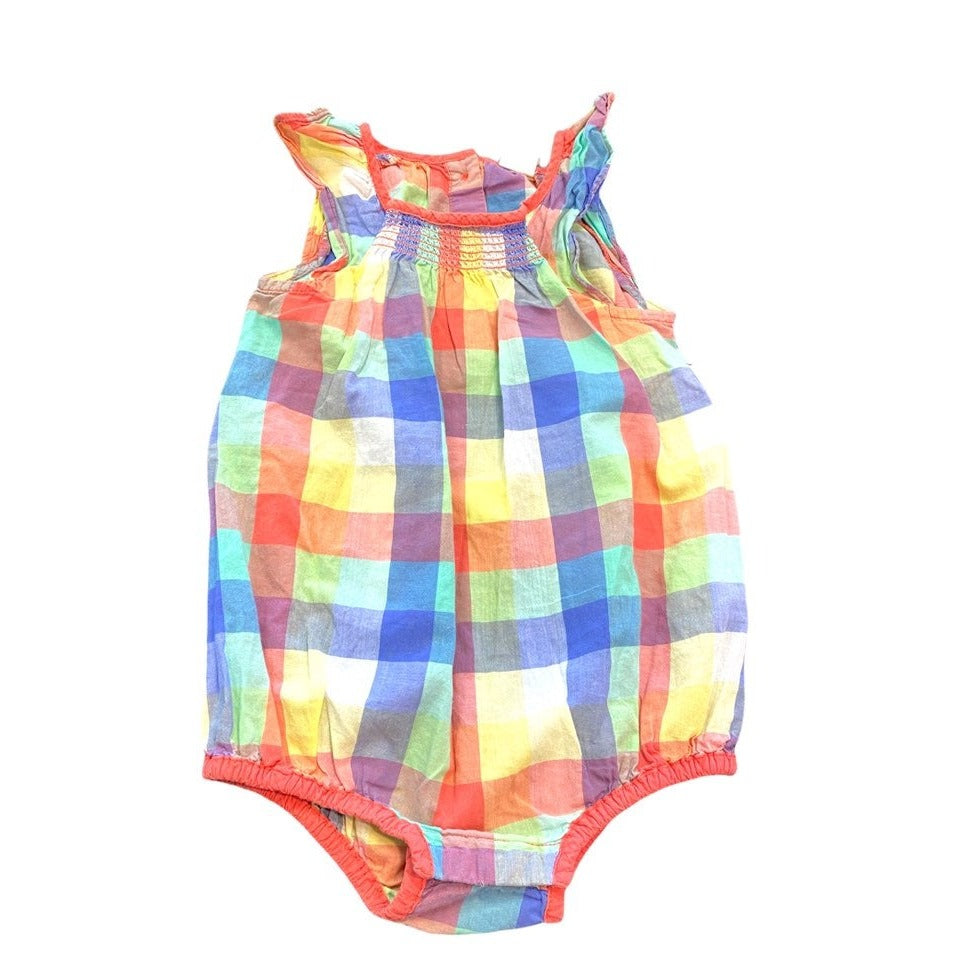 6-12 months smocked summer bubble