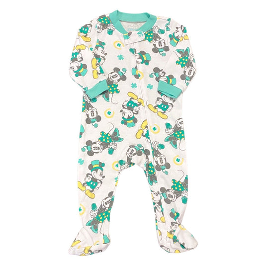 New 3-6 months St. Patrick’s day Mickey Minnie Mouse sleeper