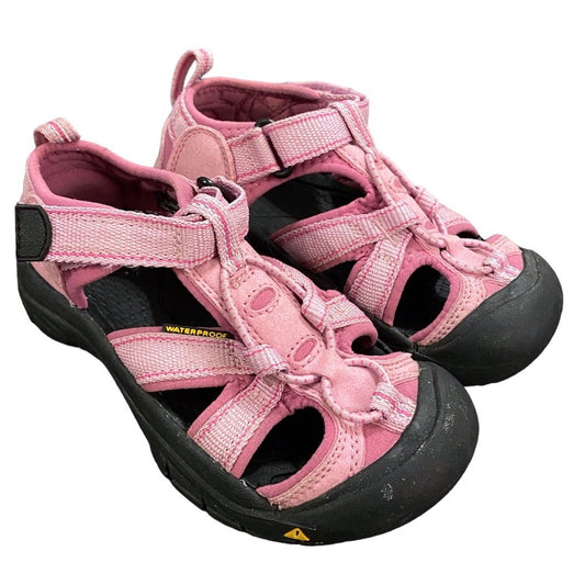Girls size 12 pink Keen sandals