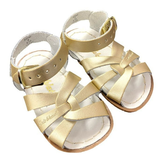 New size 4 gold Sunsans Saltwater Sandals