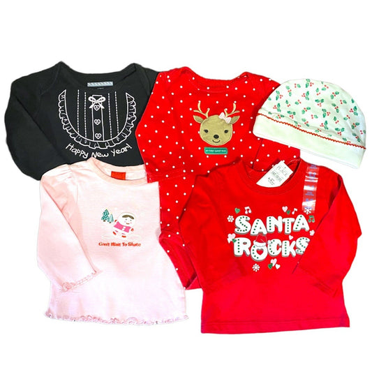 6-9 months baby girls Christmas bundle