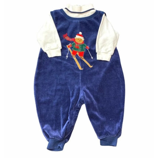 6-9 months vintage Christmas romper