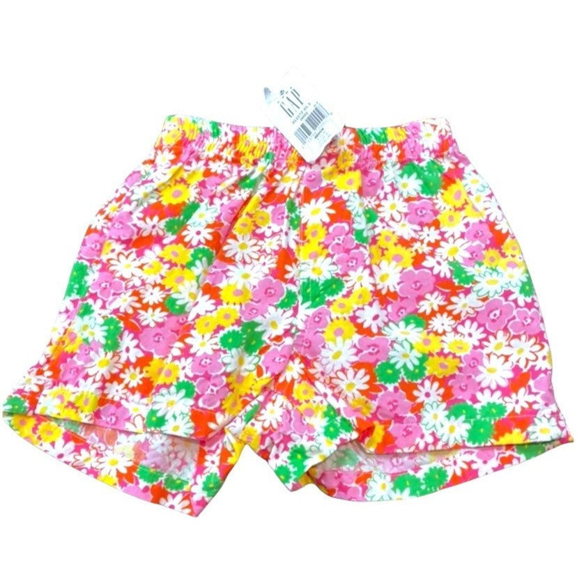 NEW GAP floral shorts 6-12 months