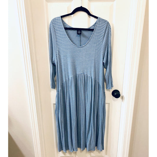 Large Agnes and Dora blue striped Dress