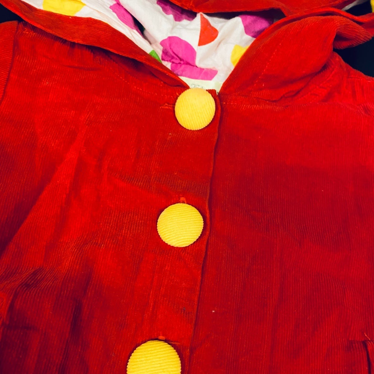 2T red corduroy winter coat