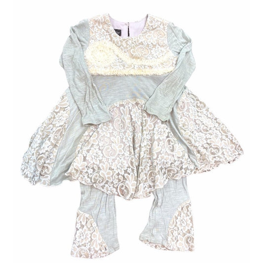3T girls fall outfit with lace