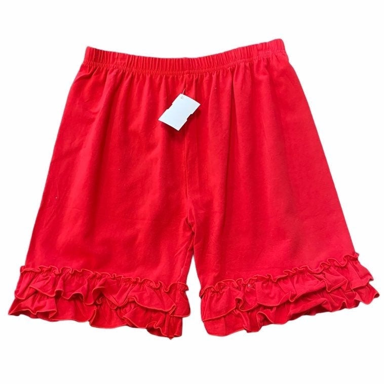 New Red Ruffle shorts XL