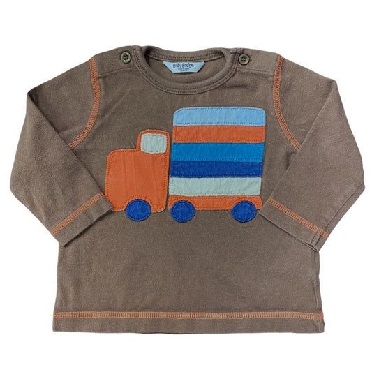 3-6 months baby boden dump truck top