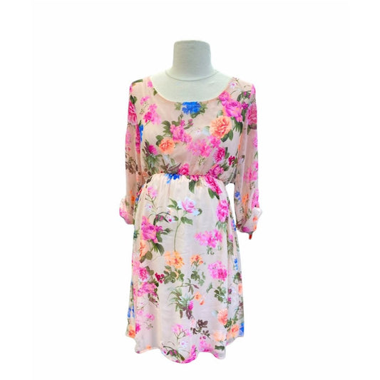 Small Pink Blush floral maternity dress