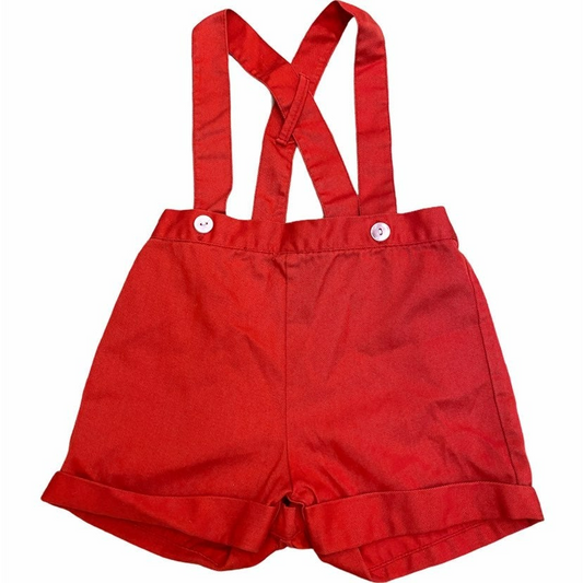 18 months Vintage red jonjon shortall