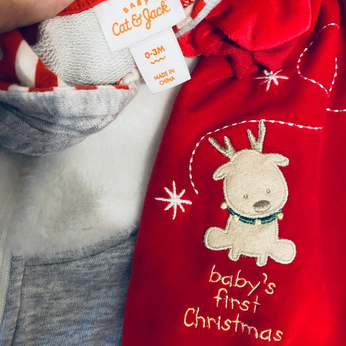 0-3 months First Christmas reindeer bundle