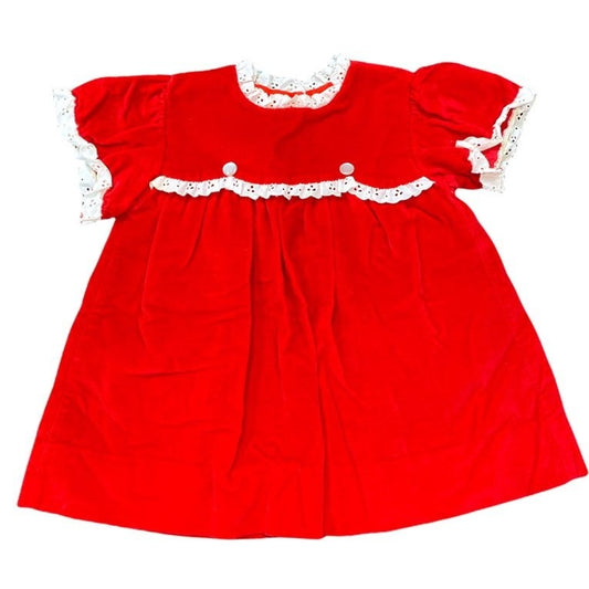 24 months vintage red Dress