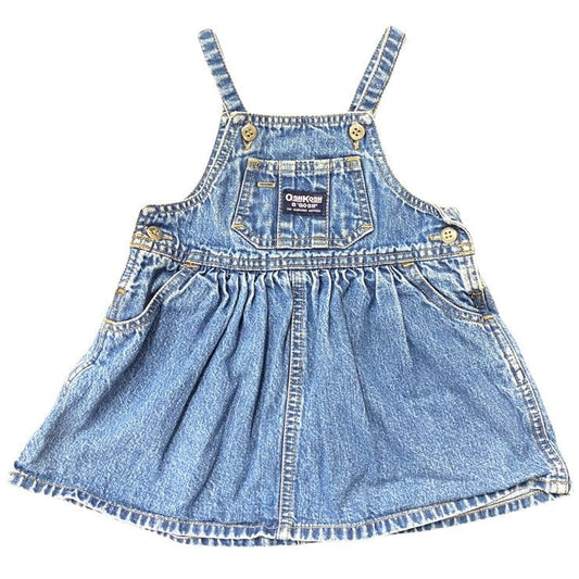 12 months vintage Oshkosh denim overalls dress