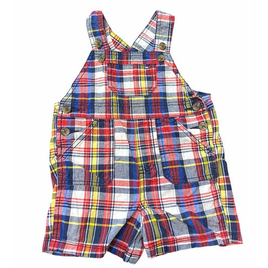 18 months plaid Tommy Overalls