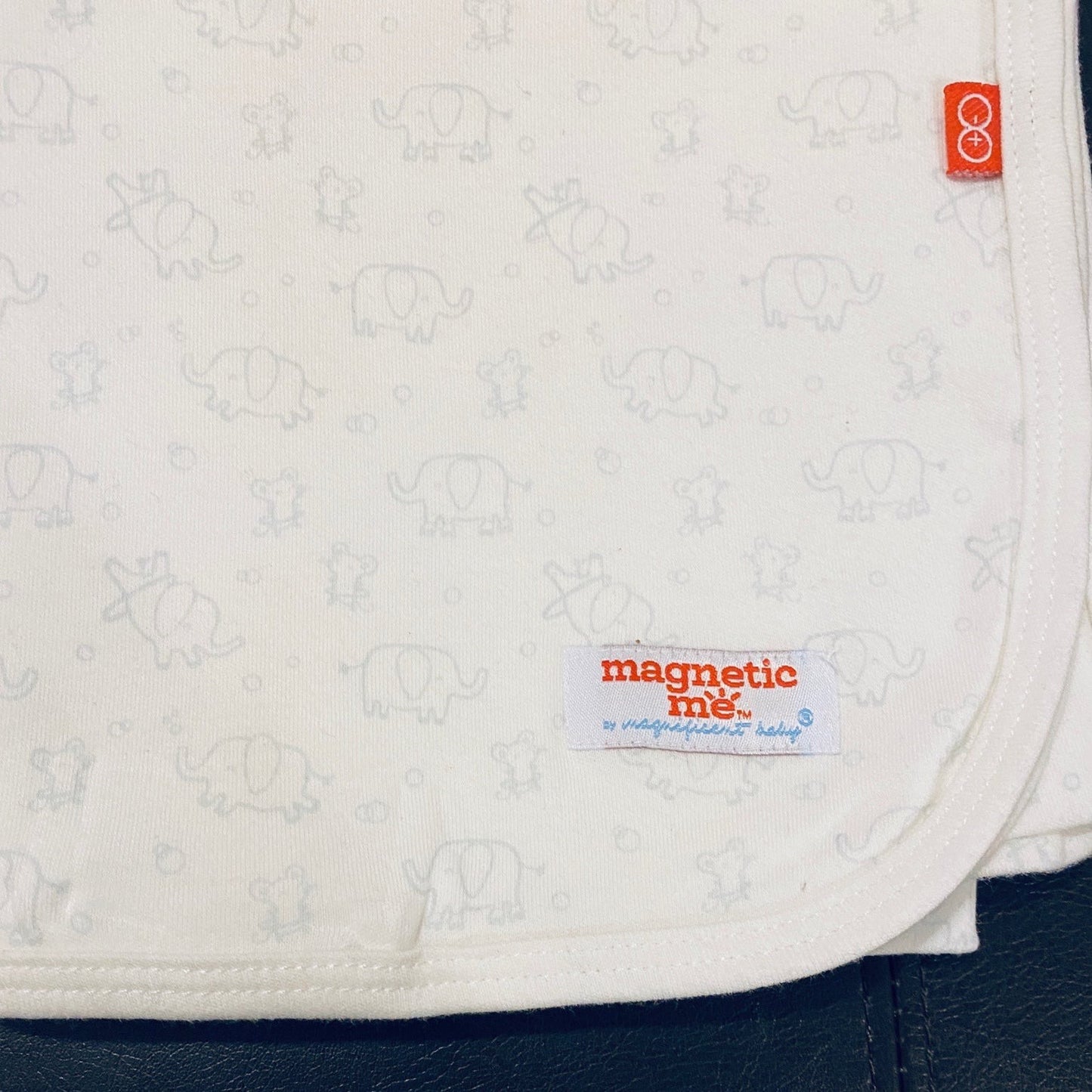 New Magnetic Me elephant organic cotton swaddle blanket