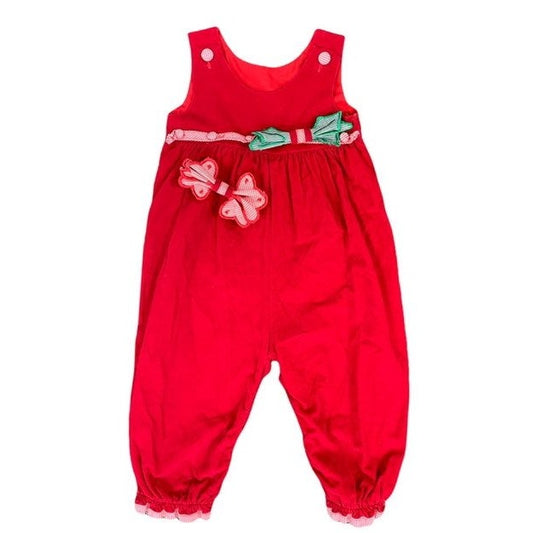 18 months vintage Christmas & Valentine's Day romper