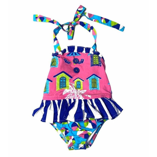 12-18 months Eleanor Rose swimsuit bubble