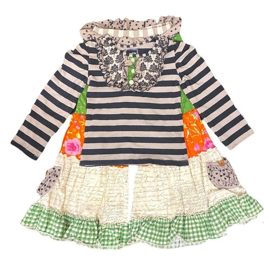 Size 5 Mustard Pie ruffle outfit