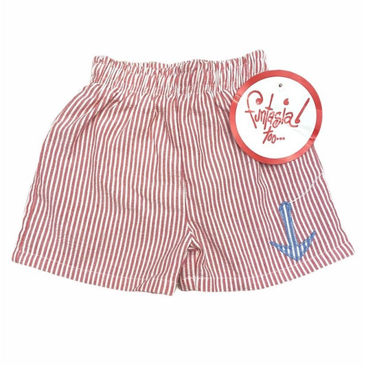 New 3 months seersucker swim trunks