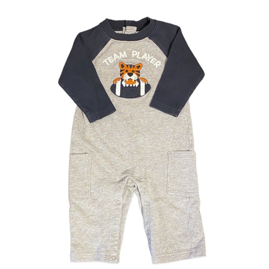 6-12 months Tiger football romper