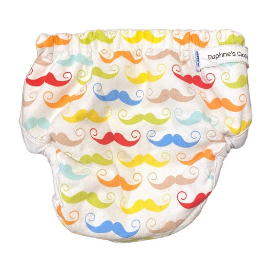Newborn mustache cloth diaper cover bundle