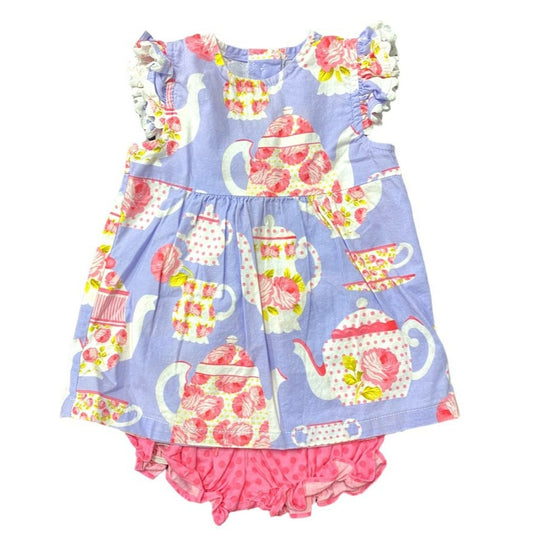 12 months baby girls tea party bloomer set