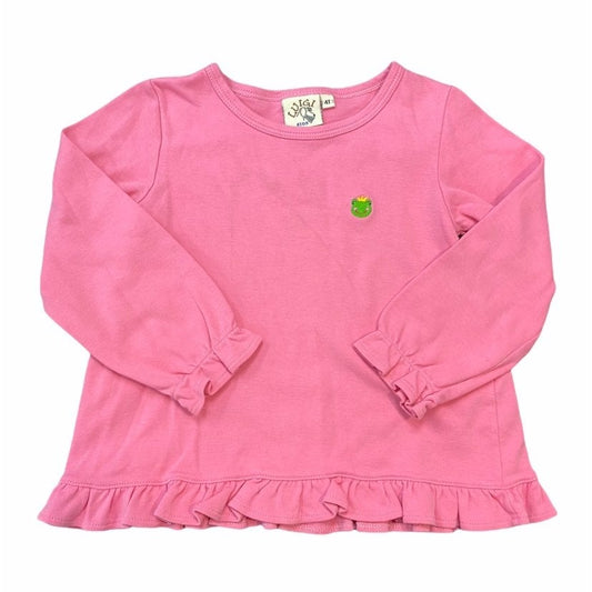 Size 4 girls long sleeve ruffle shirt