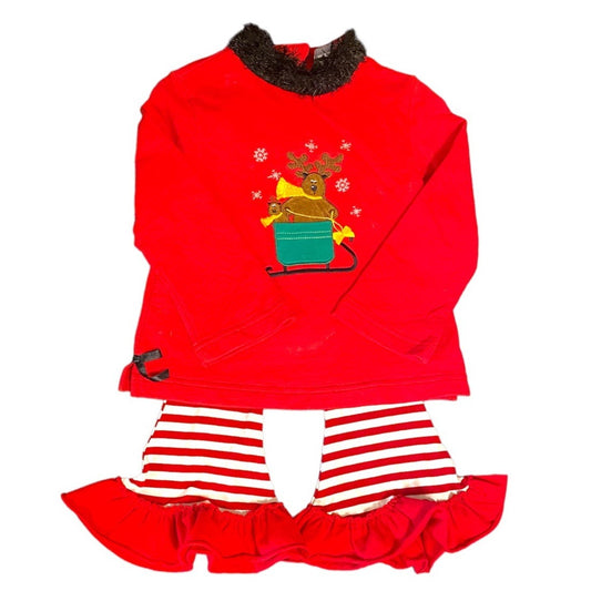 3/4 Christmas ruffle outfit