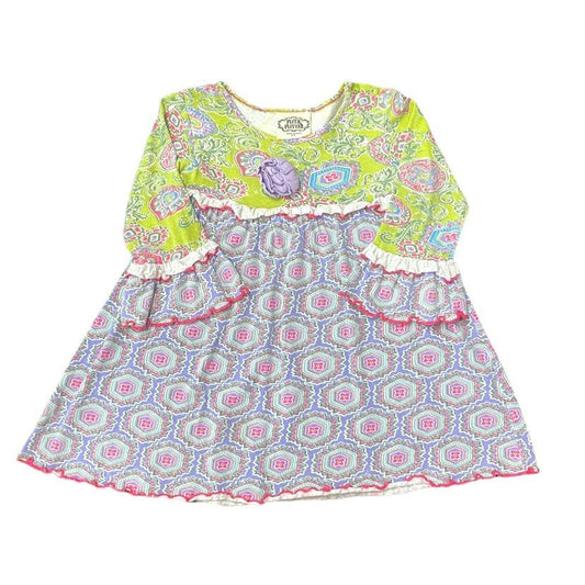 2T long sleeve Flit & Flutter ruffle dress