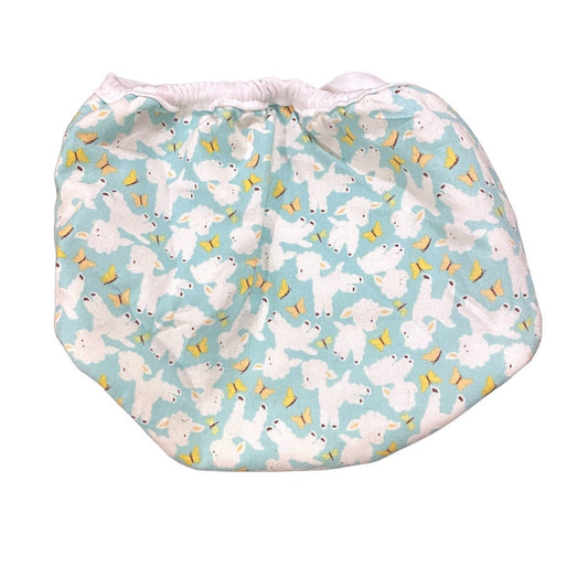 Lamb cloth diaper cover Easter