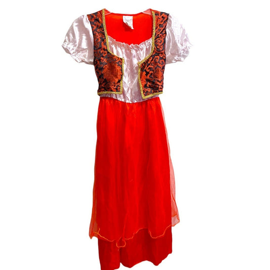 Girls Red Pirate witch devil or renaissance Halloween costume