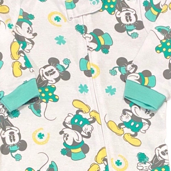 New 3-6 months St. Patrick’s day Mickey Minnie Mouse sleeper