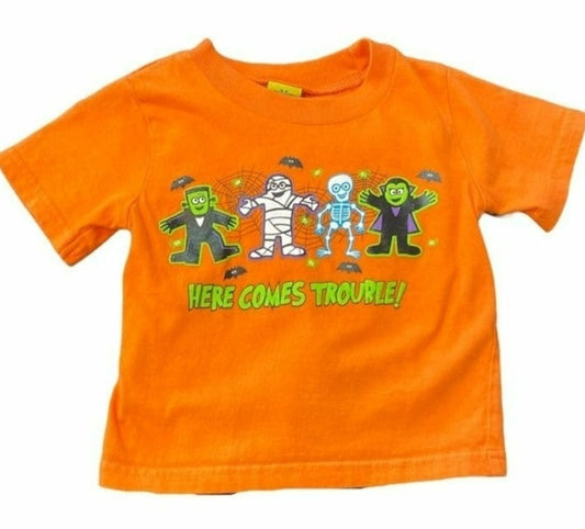 12 months Halloween tee
