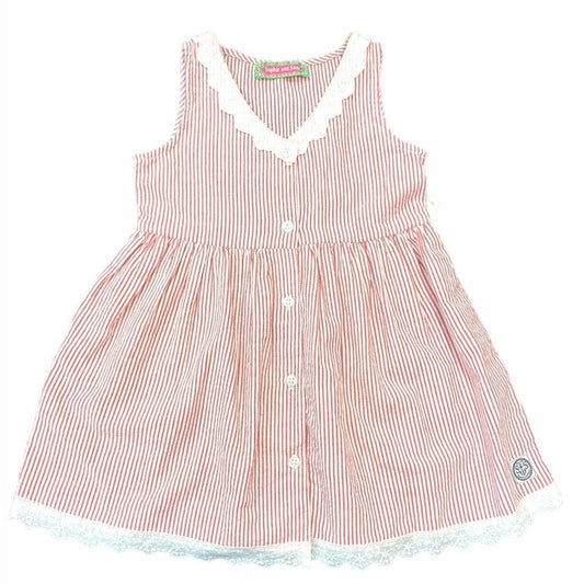 2/3 red seersucker Dress