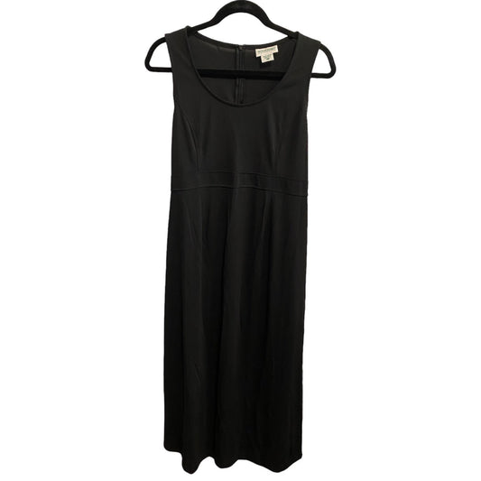 Large long black maternity dress